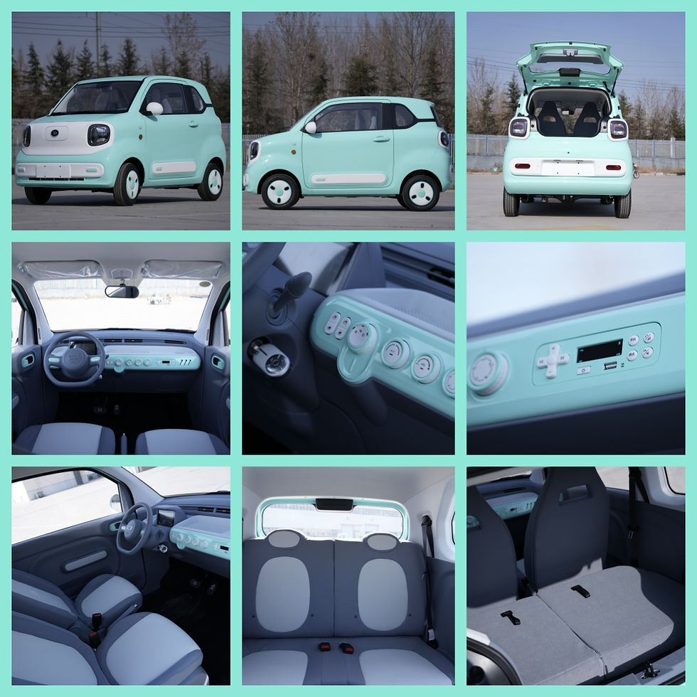 Thumbnail: 90 km/t 2-seat MANGO RWD Mini EV with 7" screen, aircon, backseat isofix, 170 km