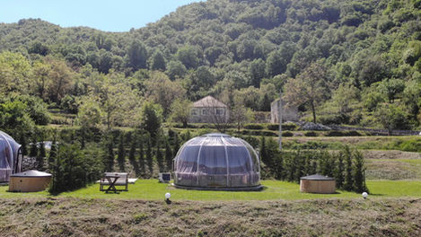 Ø6m dome with bedroom, kitchen, toilet & bath 