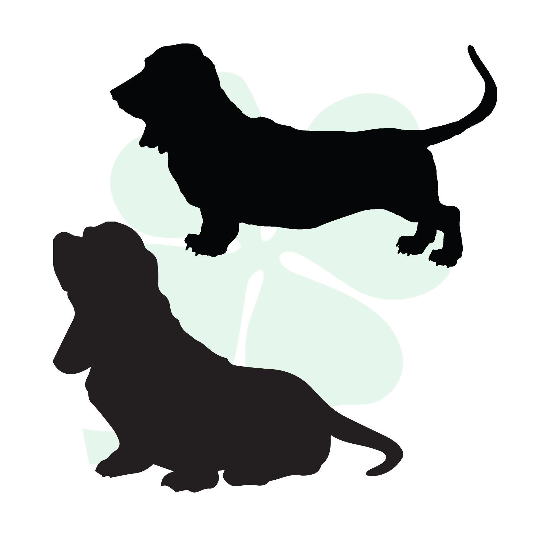 Basset Hound Vinyl Stickers