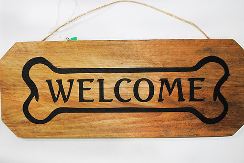 Bone Welcome Pallet Wood Sign Cleverclover Bone Welcome Pallet Wood Sign Cleverclover