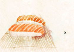 Salmon Sushi & Semut
