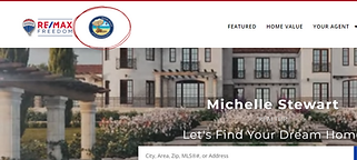 Example of custom team logo in header in second logo area on a kvCORE website
