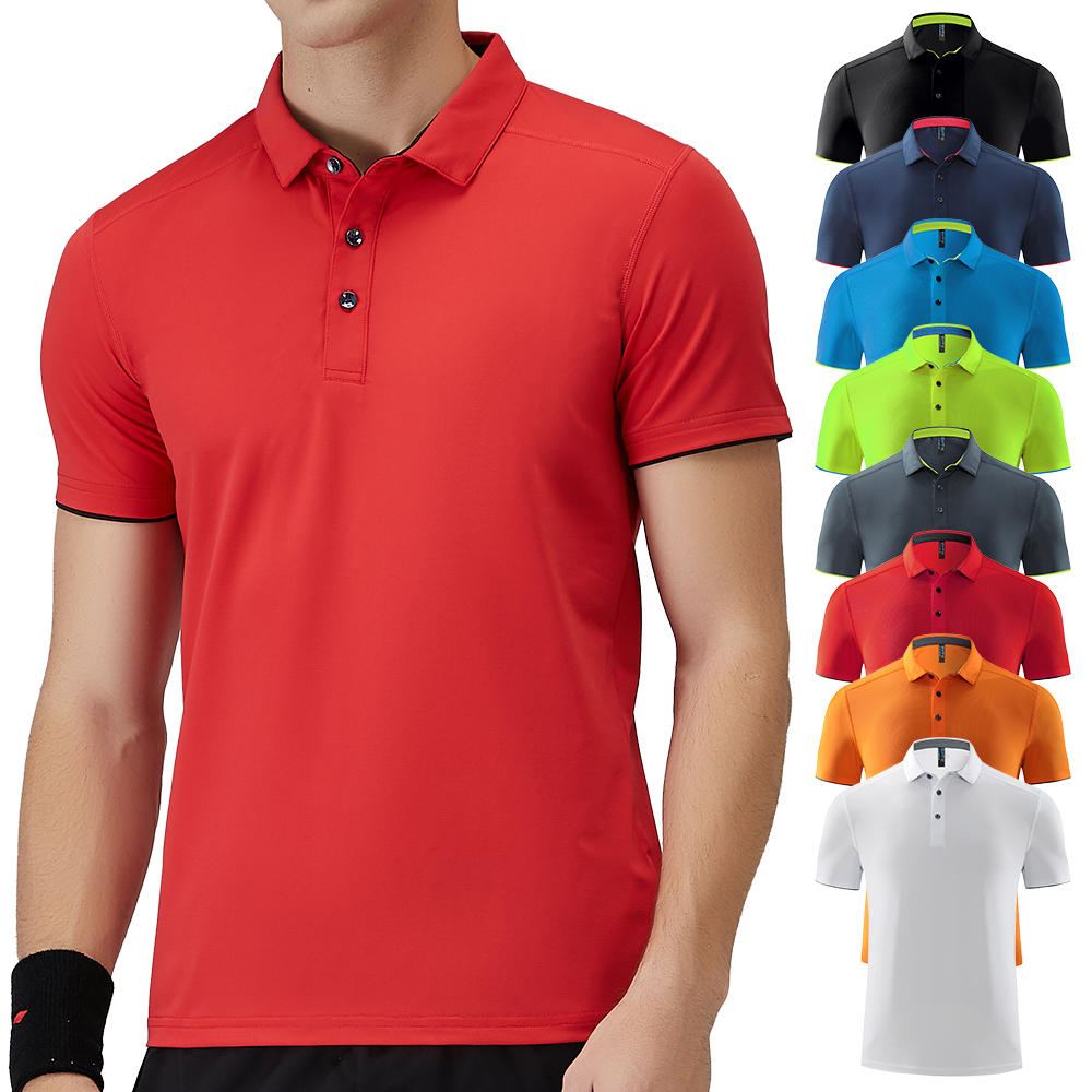 Spandex Polyester Polo Shirt OEM Wholesale Breathable Casual Golf Top