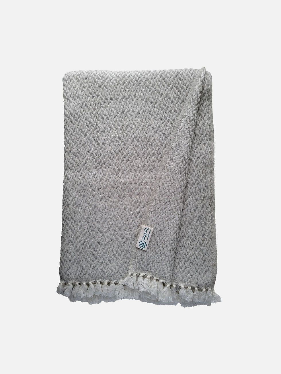 Miniaturebillede: HYGGE Chunky Knit Throws- silver grey