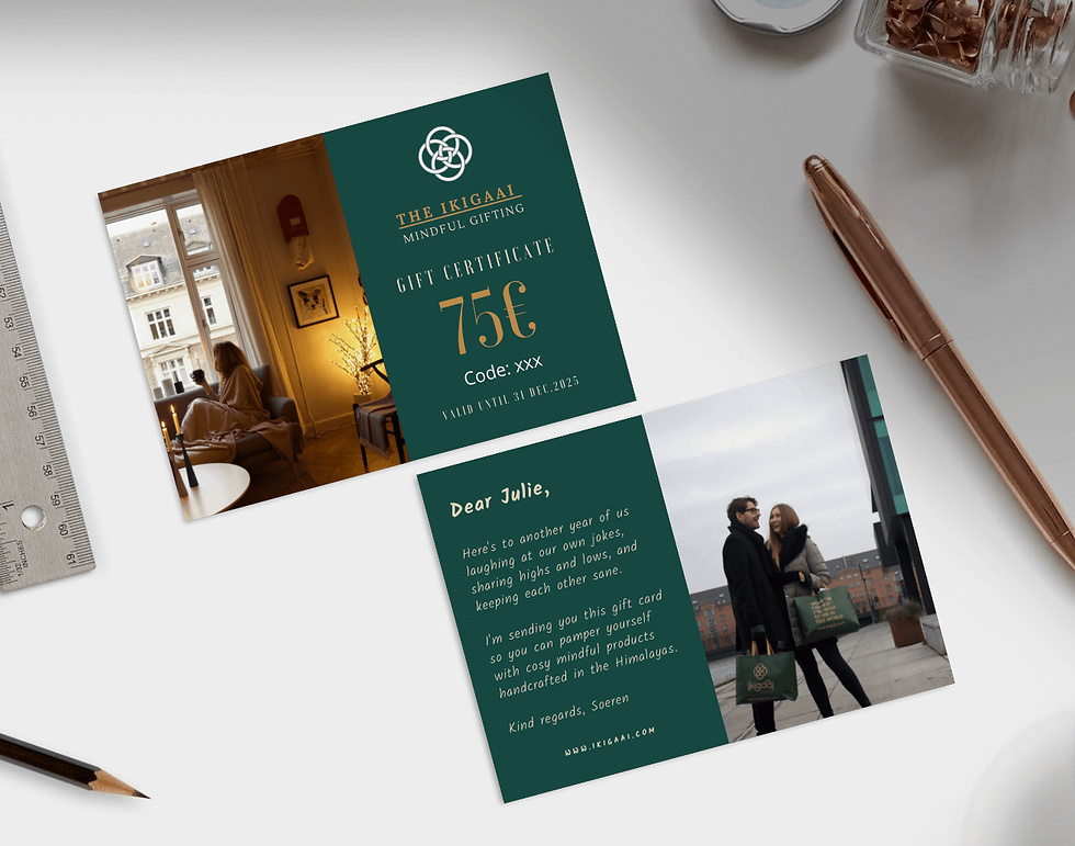 Miniaturebillede: IKIGAAI Gift Card- 75 EUR - 500 EUR