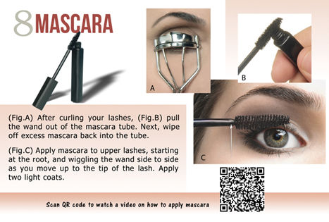 Thumbnail: Infographic Describing How to Apply Mascara