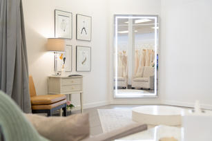 One of our spacious fitting rooms