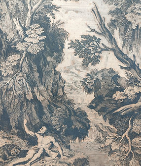 Gravure à l'eau-forte représentant Saint Jérôme