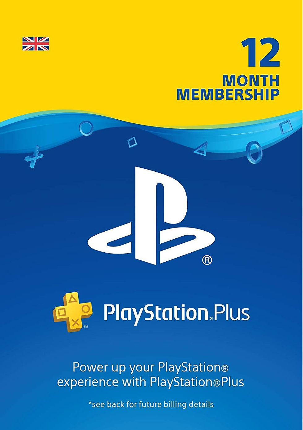 UK PS Plus 12 Month Membership