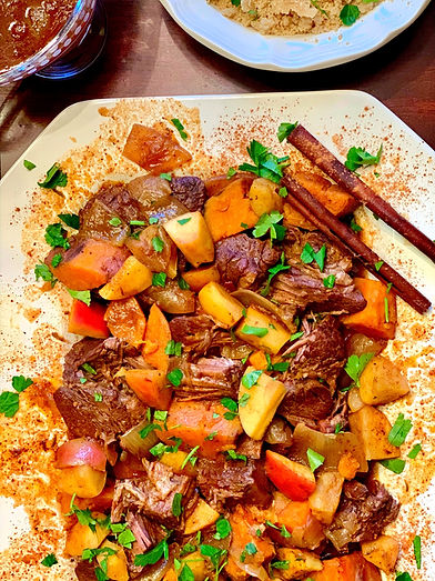 pot roast on a platter