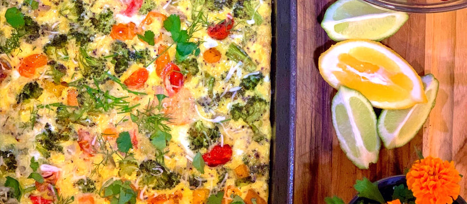 Easy & Healthy Sheet Pan Vegetable Frittata for a Stress-Free Breakfast, Brunch, or Dinner