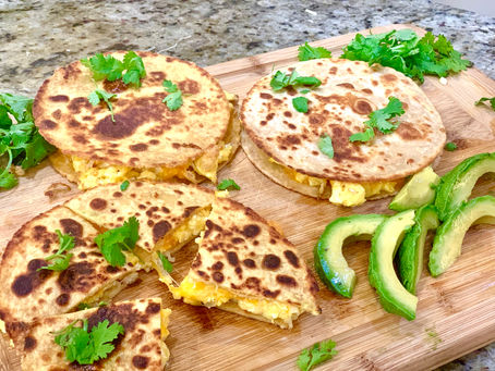 Scrambled Eggs Quesadilla For Breakfast, Lunch, Or Even Dinner!
