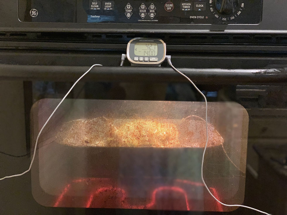 lamb in the oven