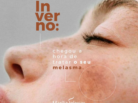 O Inverno chegou, hora de tratar seu Melasma.
