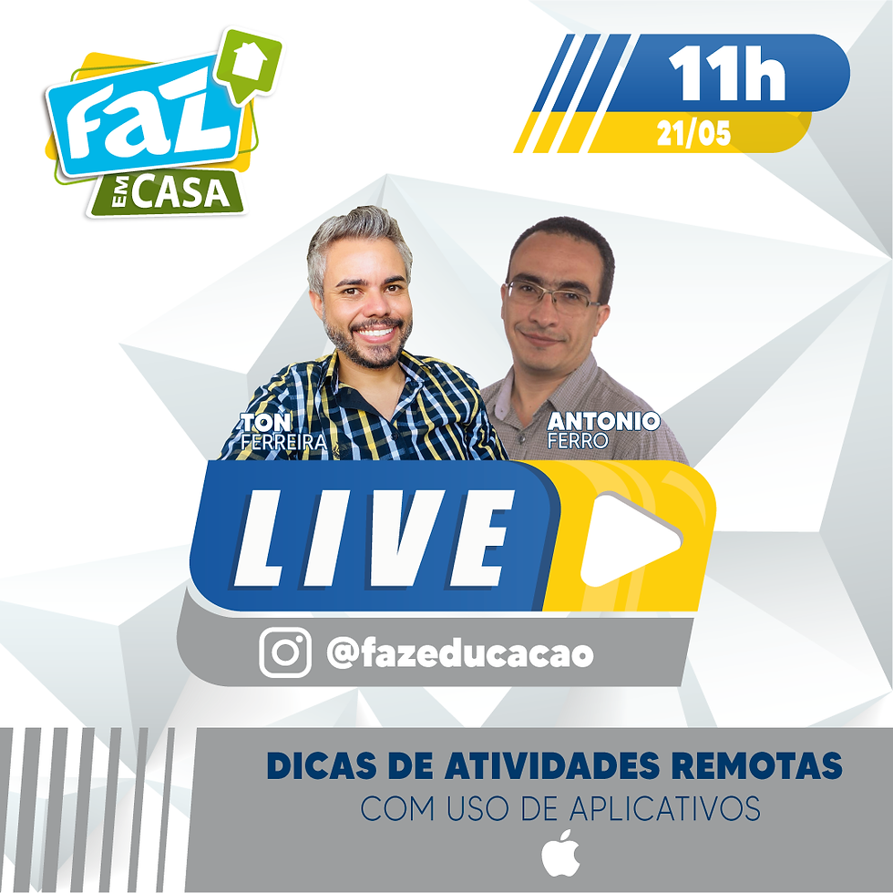 Dicas de atividades remotas com uso de aplicativos