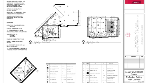 Final construction documents set - studio - Sheet - A3-2 - Reflected Ceiling Plan Callouts
