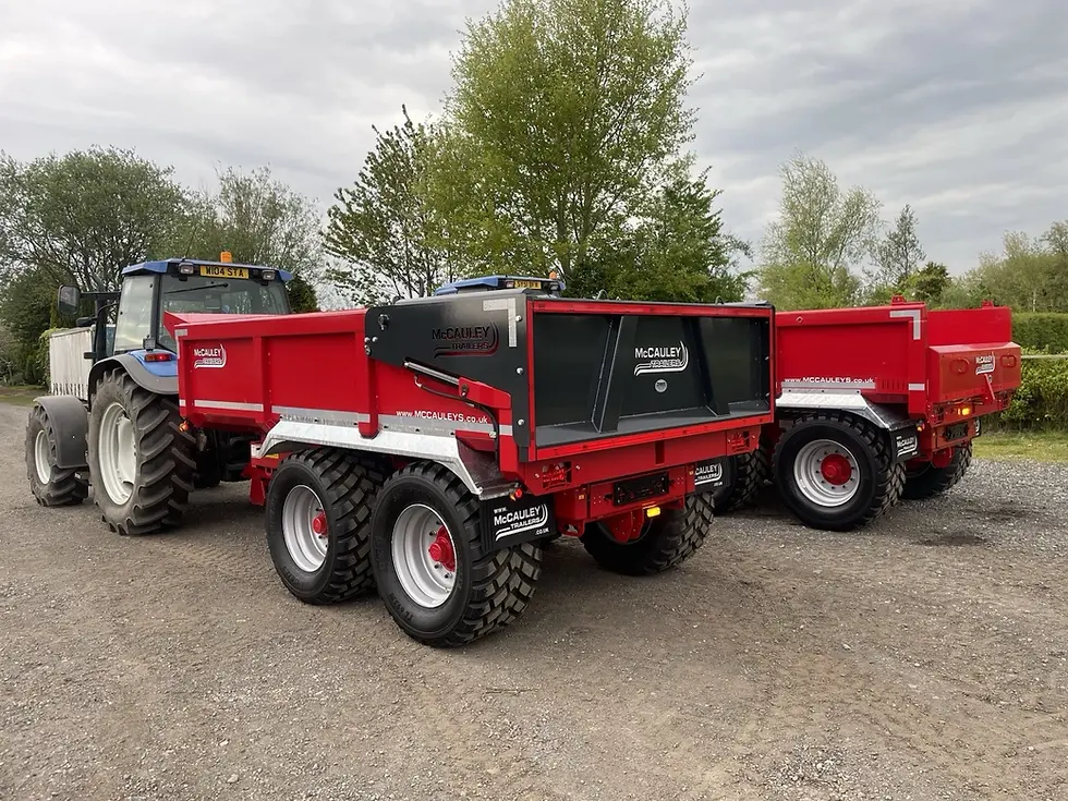 Thumbnail: New Dump Trailer Tractor Tipping McCauley GP 14  Up & Over Door + VAT