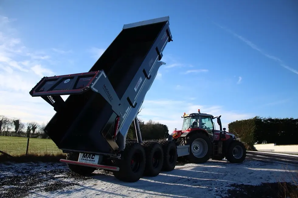 Thumbnail: MCCAULEY 30 Tonne DUMP TRAILER Tri Axel Rear Steer + VAT