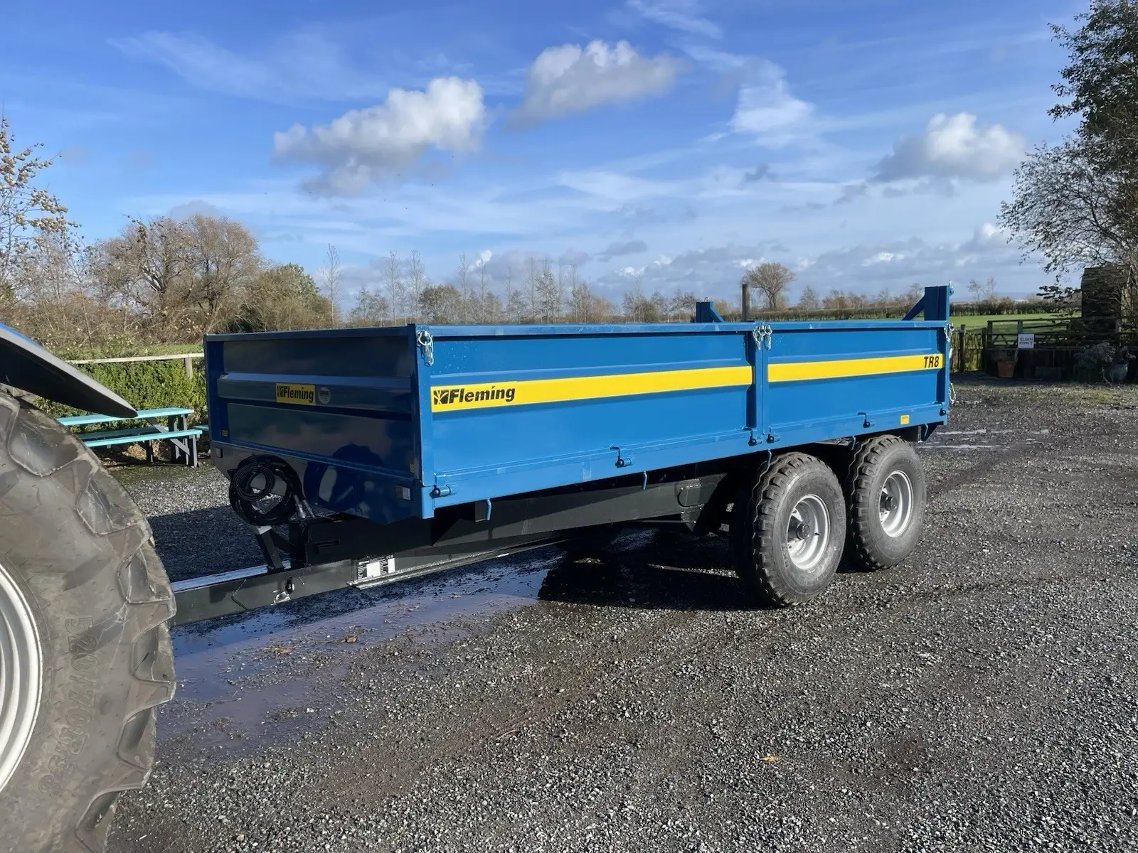 Tipping Trailer 8 Tonne Drop Sides Fleming TR8 +VAT