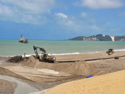 URGENTE: Fiscalização do TCU encontra irregularidades na obra de engorda da praia de Ponta Negra em Natal