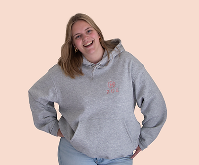 Foto van Zoe, een van onze docentes. Ze is de cheercoach.