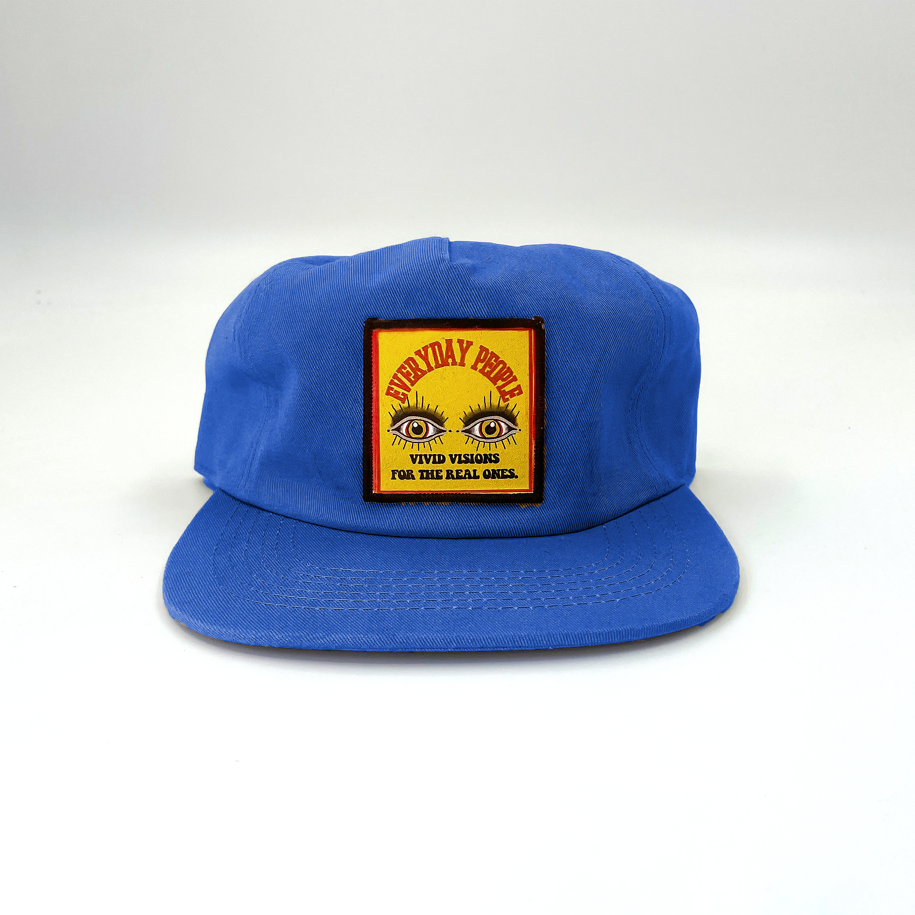 Vivid - 5 Panel Unconstructed Hat -Royal Blue