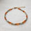 Miniature : Bracelet de cheville Amazonite, Cornaline et perles dorées
