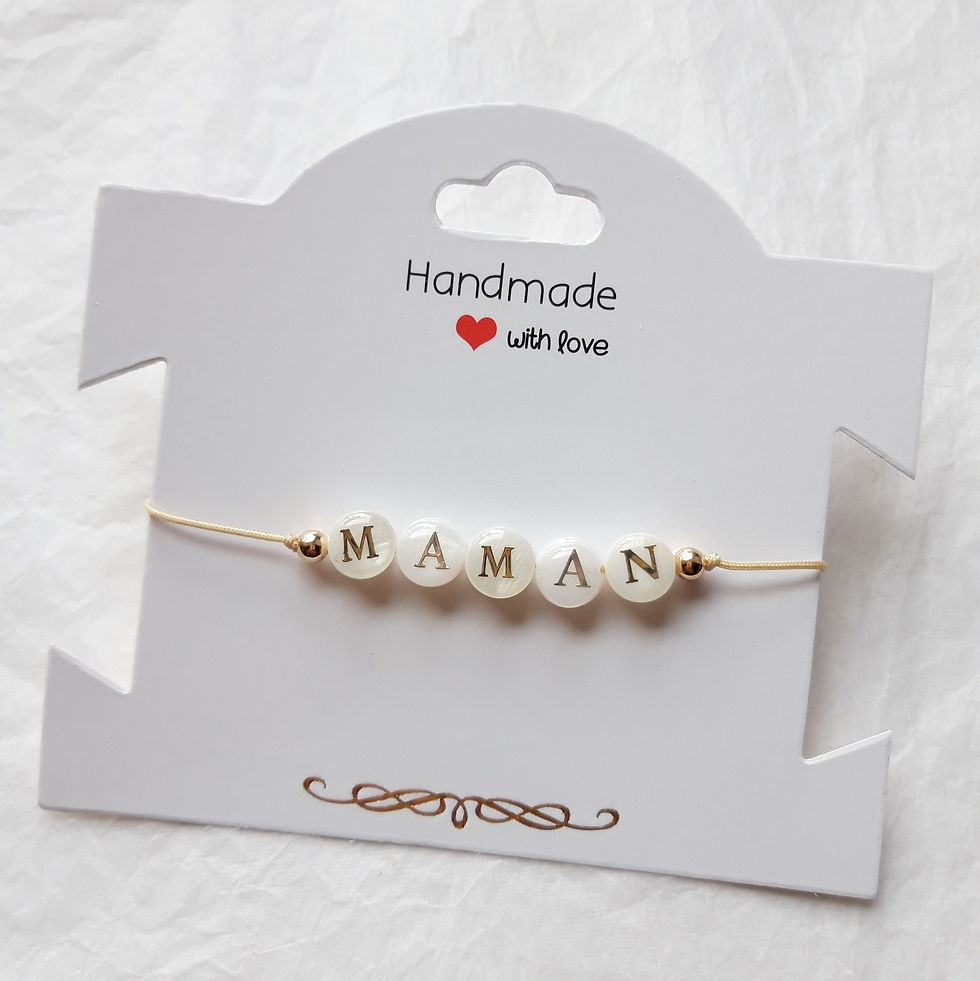 Miniature : Bracelet "MAMMAN" fait main