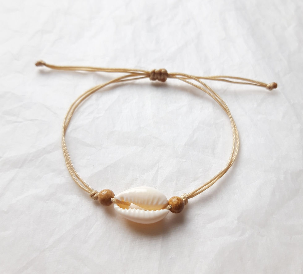Miniature : Bracelet coquillage et perles naturelles