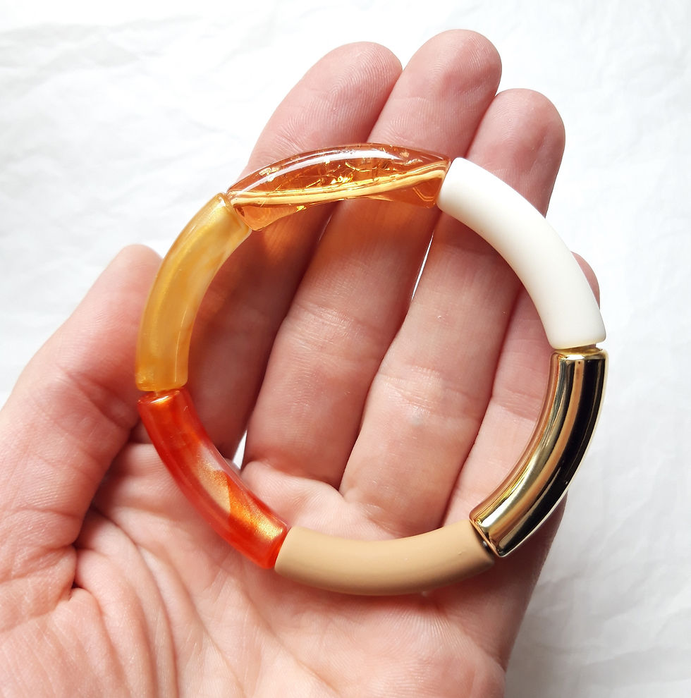 Miniature : Bracelet jonc tubes incurvés 