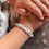 Miniature : Bracelet  personnalisé en pierres naturelles quartz rose