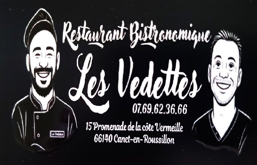 Le Restaurant "Les Vedettes" à Canet-en-Roussillon (Pyrénées Orientales 66)