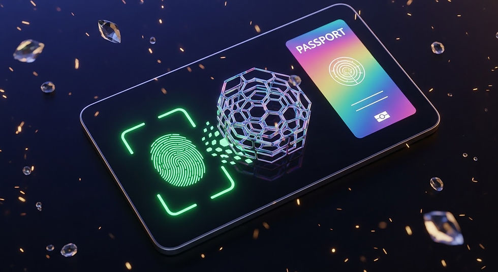 The future of identity is here: bio-digital passports secured by blockchain and live biometric verification.