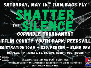 Shatter the Silence Cornhole Tournament Coming to Reedsville