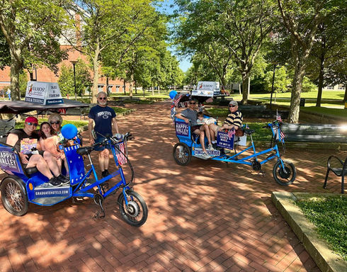 Family Group Vamos! Lion Chariot Tours