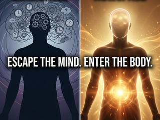 Contrast between a person stuck in the mindspace and a person in the nowspace