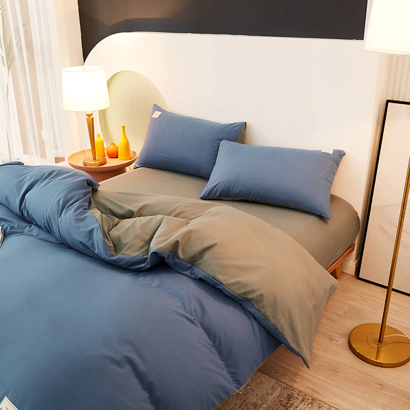 Миниатюра: Комплект постельного белья Белый, Серый