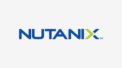 Nutanix logo in blue and green on a white background. Atlas7.