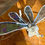 Thumbnail: 3D Stained Glass Pixie Fairy Figurine: Purple Iridescent Wings, Lead-Free