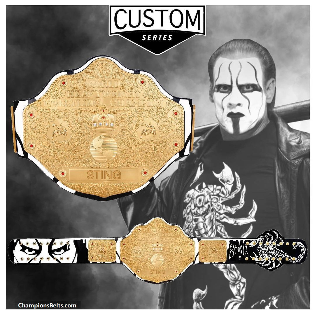 The Icon Sting Custom Series Championship Title Belt