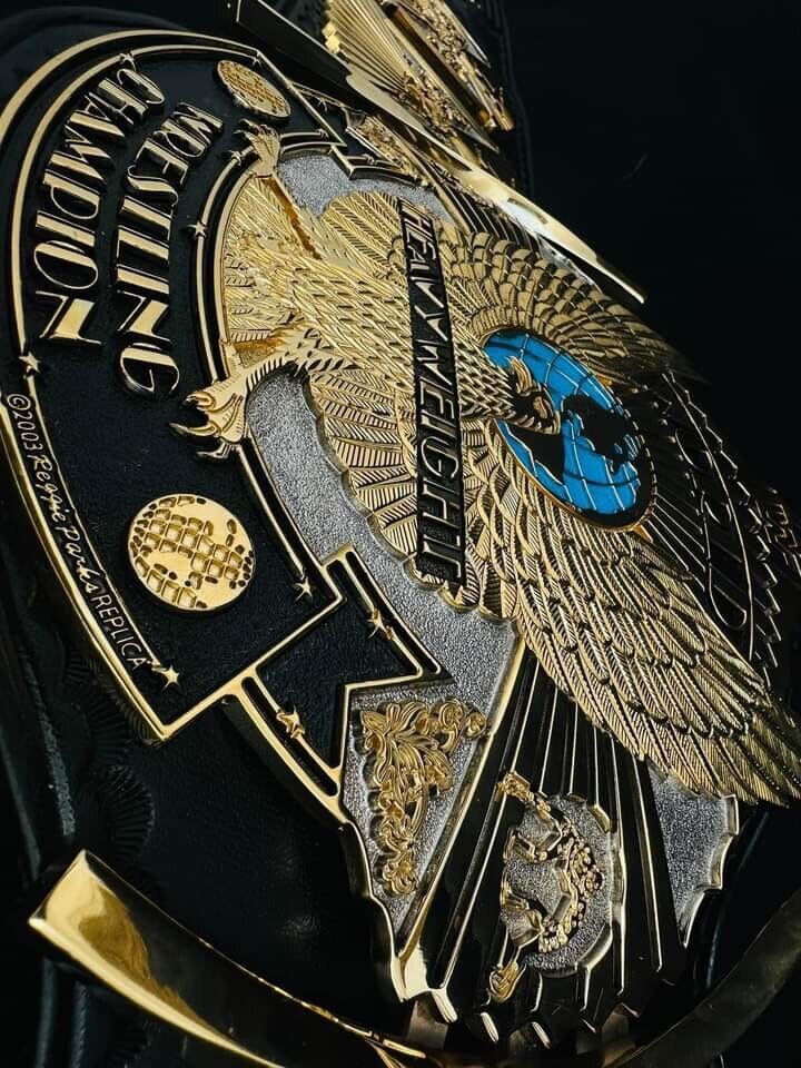 Thumbnail: WWF Winged Eagle Championship CNC hand-textured American Floppy Leather Belt