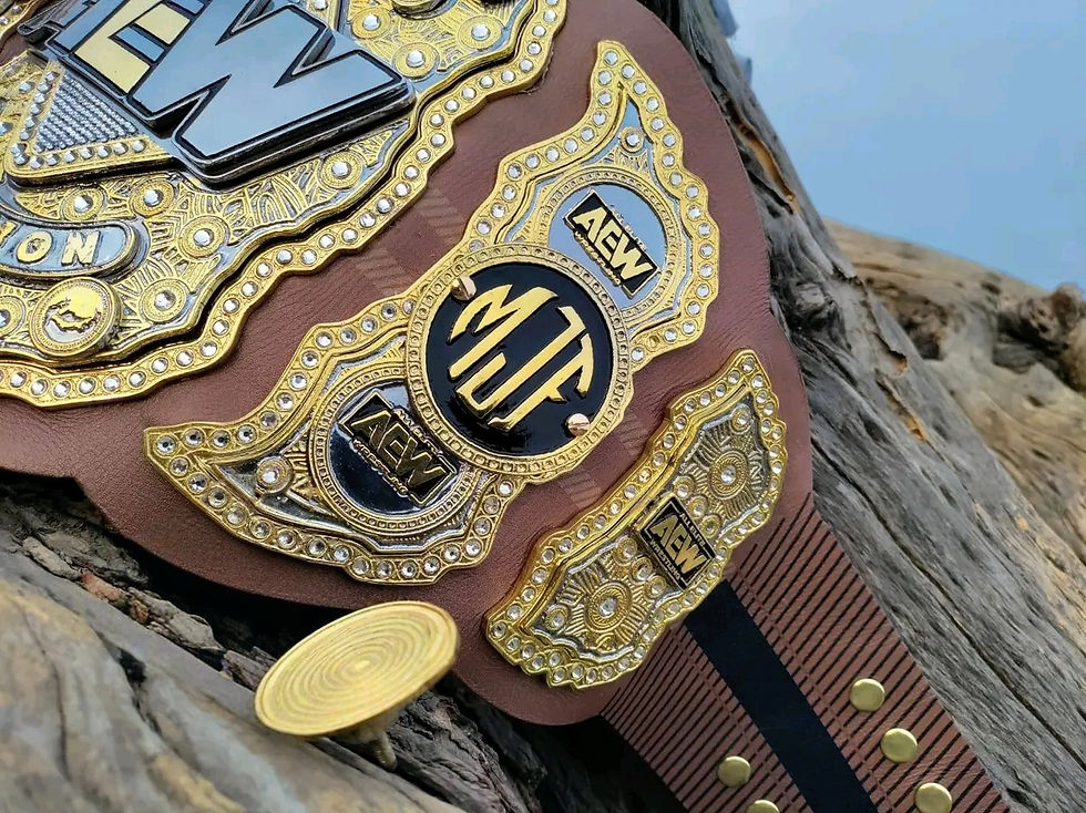 Thumbnail: AEW MJF World Heavyweight Championship Replica Title Belt (All Wlite Wrestling)