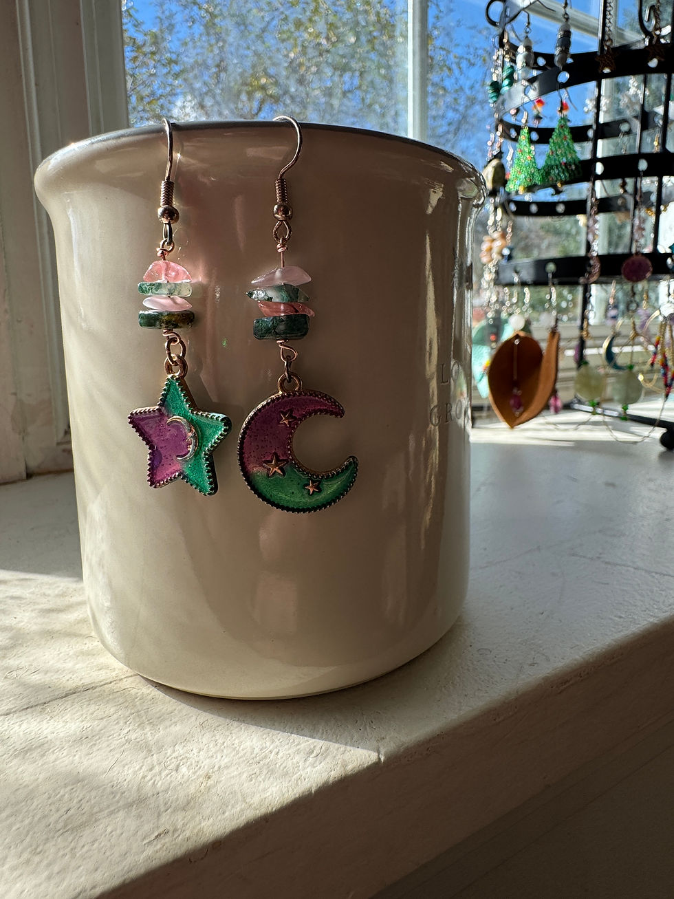 Thumbnail: Celestial Harmony Earrings 🌙⭐