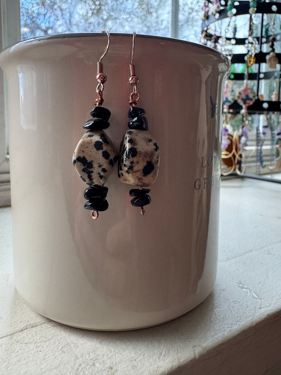 Thumbnail: Wild Harmony Earrings 🖤🤍