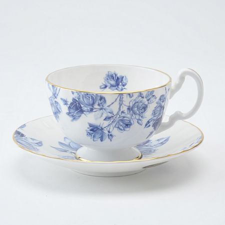 Elizabeth Blue Teacup & Saucer Oban