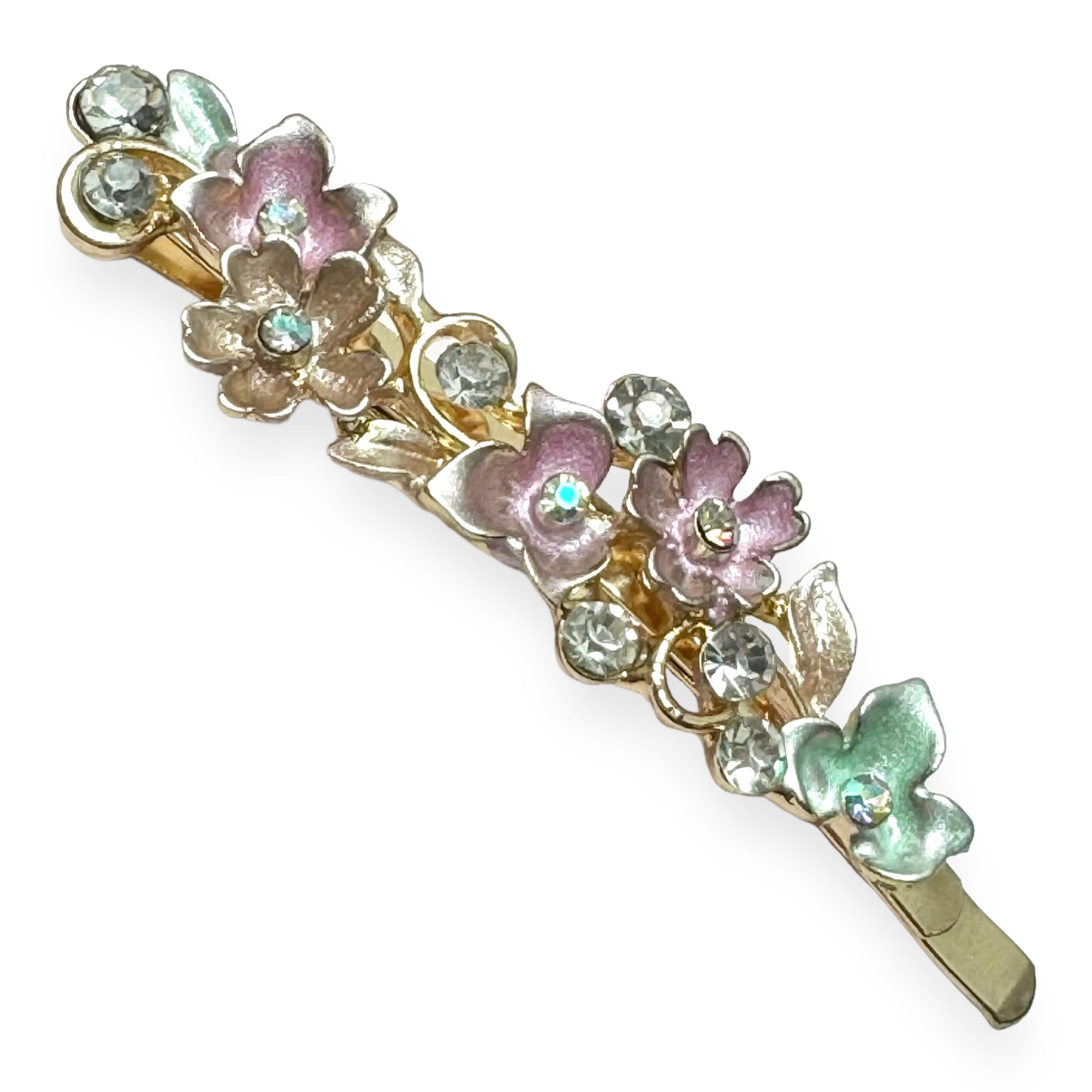 Floral Jewelled Clip