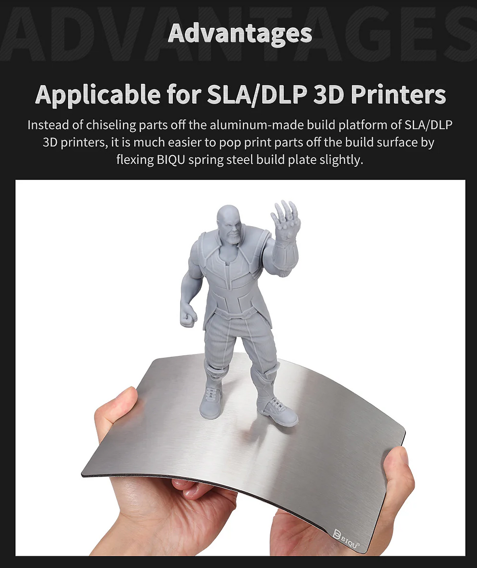 Thumbnail: BIQU spring steel build plate for SLA/DLP 3D printer