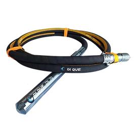 A heavy-duty 70mm vibrating poker head (Type 70) with a reinforced cylindrical body and durable hose connection, designed for high-power concrete compaction in large and deep structural pours.