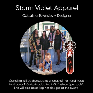 Cattalina Townsley (Storm Violet Apparel), Designer.