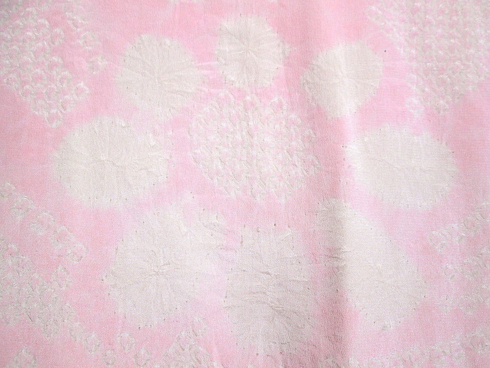 Thumbnail: JAPANESE LADY'S KIMONO SILK FURISODE JUBAN SHIBORI